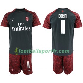 Tenue AC Milan Borini 11 Enfant Troisieme 2018-2019 Maillot de Foot